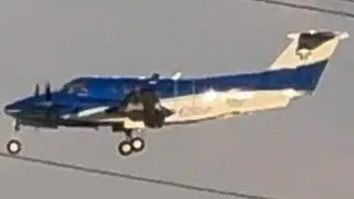 SCL Health Beech King Air 250C Landing In Idaho Falls [N406HF]