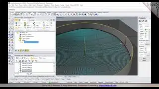 MILL 2016,  3 Axis Projection Pocketing