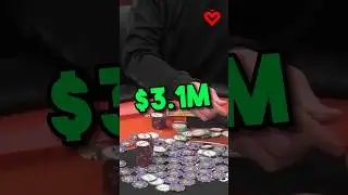 Раздача с призом в 3,1 миллиона долларов вошла в историю! #PokerShortd #Poker
