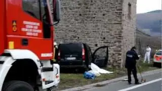 Schwerer Unfall auf der B 49 bei Ediger-Eller - 2 Tote