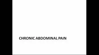 Abdominal Pain Chronic and Acute in pediatrics