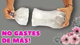 INGENIOSA MANUALIDAD CON BOTELLA PLASTICA / PLASTIC BOTTLE CRAFT FOR PLANTS