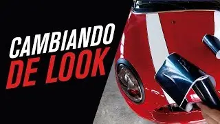 Como instalar franjas de vinil en cofre // COMO PINTAR CROMOS PARRILLA MINI COOPER