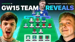 ⭐ FPL GW15 TEAM REVEALS! 🚨 Huge Free Hit Draft + Final Lineups
