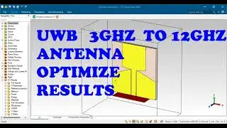 UWB 3.1ghz to 10.6ghz wide band antenna design in cst