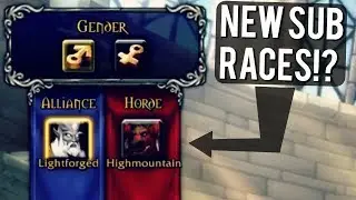 NEW SUB RACES in Battle for Azeroth (WoW Demo from Blizzcon)!!