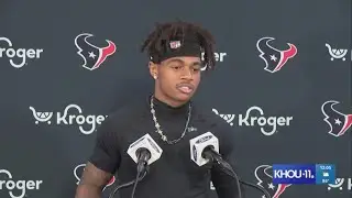 'Wrong place, wrong time' | Texans receiver Tank Dell addresses being injured in Florida shooting