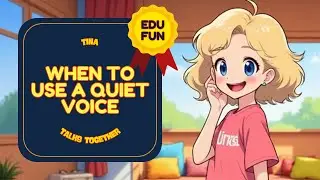🎤When to Use a Quiet Voice | Teaching Kids Respectful Communication✨ #kids #children #story #skills
