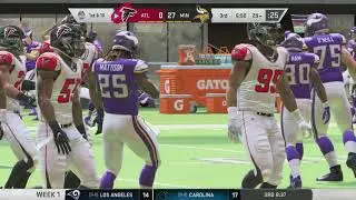 Modded Madden 20 - Vikings Franchise Year 1 - Week 1 highlights