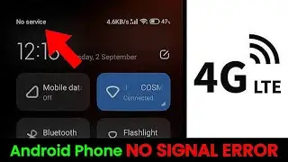 Android Phone No Signal Problem Fix✅ || Phone No Signal Error Solved