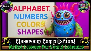 #16 Classroom Compilation | Learn ABCs, Numbers, Shapes, Colors & Reading | Magic Mini Monsters