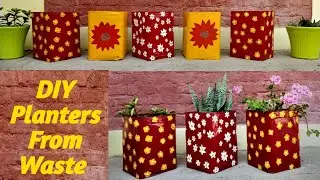 Best out of waste/ DIY plantars/ Beautiful Planters design Idea/ garden decor DIY@EnjoyGardeningDIY 