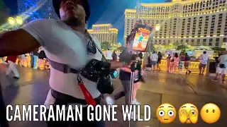 Lights💡Camera 📸 DISTRACTION 🤬 &hellip;. Demonic cameraman losing it on the strip❗️🎲🗽🏰