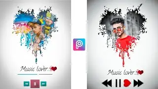 Picsart Music Love Concept🔥| Picsart Photo Editing | Picsart Editing New Style | Picsart |Xyaa Edits