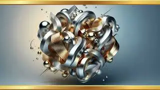 Silver and Gold Abstract Art / Wallpaper / Screensaver / 4K / TV Art / Frame Art