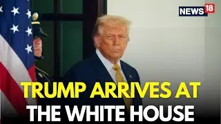 Donald Trump LIVE | Donald Trump Arrives At White House After His Japan, South Korea Trip | N18G