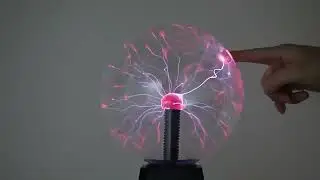interactive plasma lightning ball touch activated science