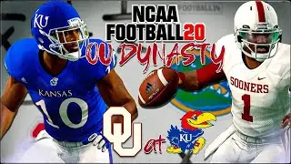 NCAA Football 14 OU DYNASTY 4KHD (NCAA 20 Rosters) OU at Kansas | Hurts Is Chasing The 2019 Heisman