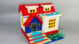 How To Build a Lego House MOC🏡| Building Blocks Instructions | Satisfying Diy #lego #legohouse #moc