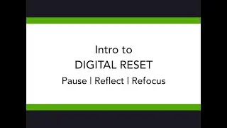 Digital Reset Introduction