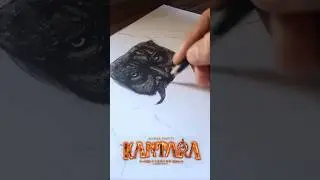 Kantara chapter 1 drawing🔥,#shorts #kantara #art #drawing