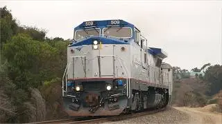 RARE! Amtrak Dash 8s on the Surfline in 2024!