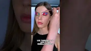 Avant-Garde Makeup Tutorial: Creative Makeup using colours, texture & embellishments  #makeup