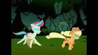 Bot's Reaction To Applejack and Zipp Storm running away while crying