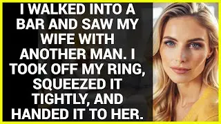 I WALKED INTO A BAR AND SAW MY WIFE WITH ANOTHER MAN. I TOOK OFF MY RING, SQUEEZED IT TIGHTLY.