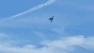 Stealth Bomber Low and Slow Circling for Indy 500 Fly Over