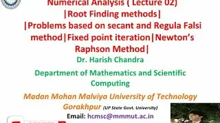 Numerical Methods|Problems based on Secant & Regula Falsi Method|Iteration and Newton's Raphson Mth|