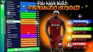 *NEW* OPTIMIZED 6'8 DEMIGOD LEBRON BUILD in NBA 2K26! OVERPOWERED ISO BUILD! best build 2k26