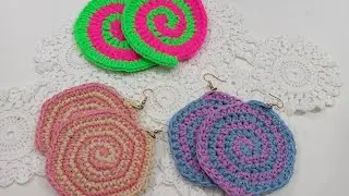 BRINCO CROCHÊ EM ESPIRAL COM MEIO PONTO ALTO (MPA) FÁCIL DE FAZER