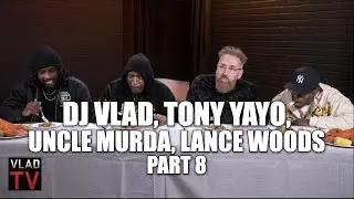 Tony Yayo, Uncle Murda, DJ Vlad & Lance Woods Eat Frogs Legs (Part 8)