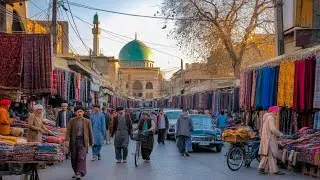 ￼ Peaceful Walking Through Beautiful  City Streets in Afghanistan