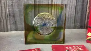 Liuligongfang Crystal Glass Art Dragon and the Phenix