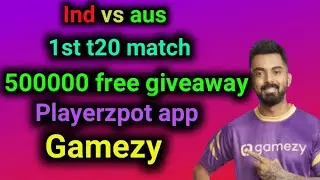 gamezy giveaway today match/ free giveaway fantasy cricket today/ new fantasy app today