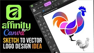 CREATE A STUNNING SKETCH TO VECTOR LOGO IN AFFINITY | Beginner guide