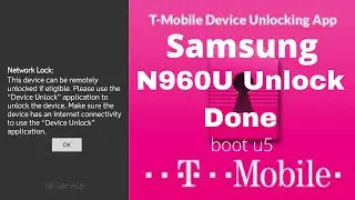 Samsung Note 9 N960U Network Unlock Done