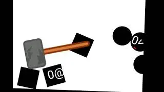 some random goofy dc2 animation: circle vs square