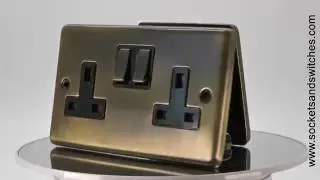 Classical Antique Brass Sockets and Switches