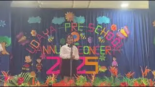 One of my nursery students the spirit of MAX KNOWLEDGE SPOKEN ENGLISH PRESENTATIONS 