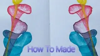 2 Amazing Craft with Paint colour and white paper. Carft with Topper.