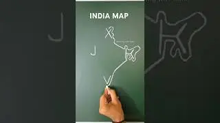 How to draw India map Easy way
