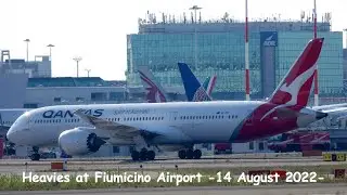 Intercontinental traffic at Fiumicino Airport (FCO/LIRF) -14 August 2022-