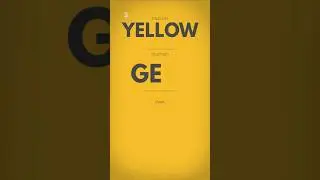 Yellow in 3 Languages 🔴 (English, German, Tamil)
