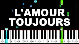 Gigi D'Agostino - L'Amour Toujours - Piano Tutorial by PlutaX