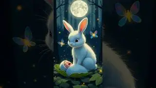 A Rabbit Saves a Baby in the Moonlit Forest! 🌙🐇👶