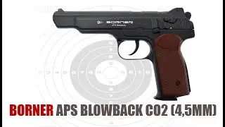 ✅ Borner APS full metal - pistola de bolas BB's de acero (CO2)