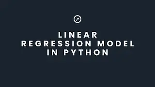 Linear Regression Model in Python #rlanguagestatistics #python #linearreglession